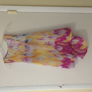 Flowy long floral Gianni Bini tank top